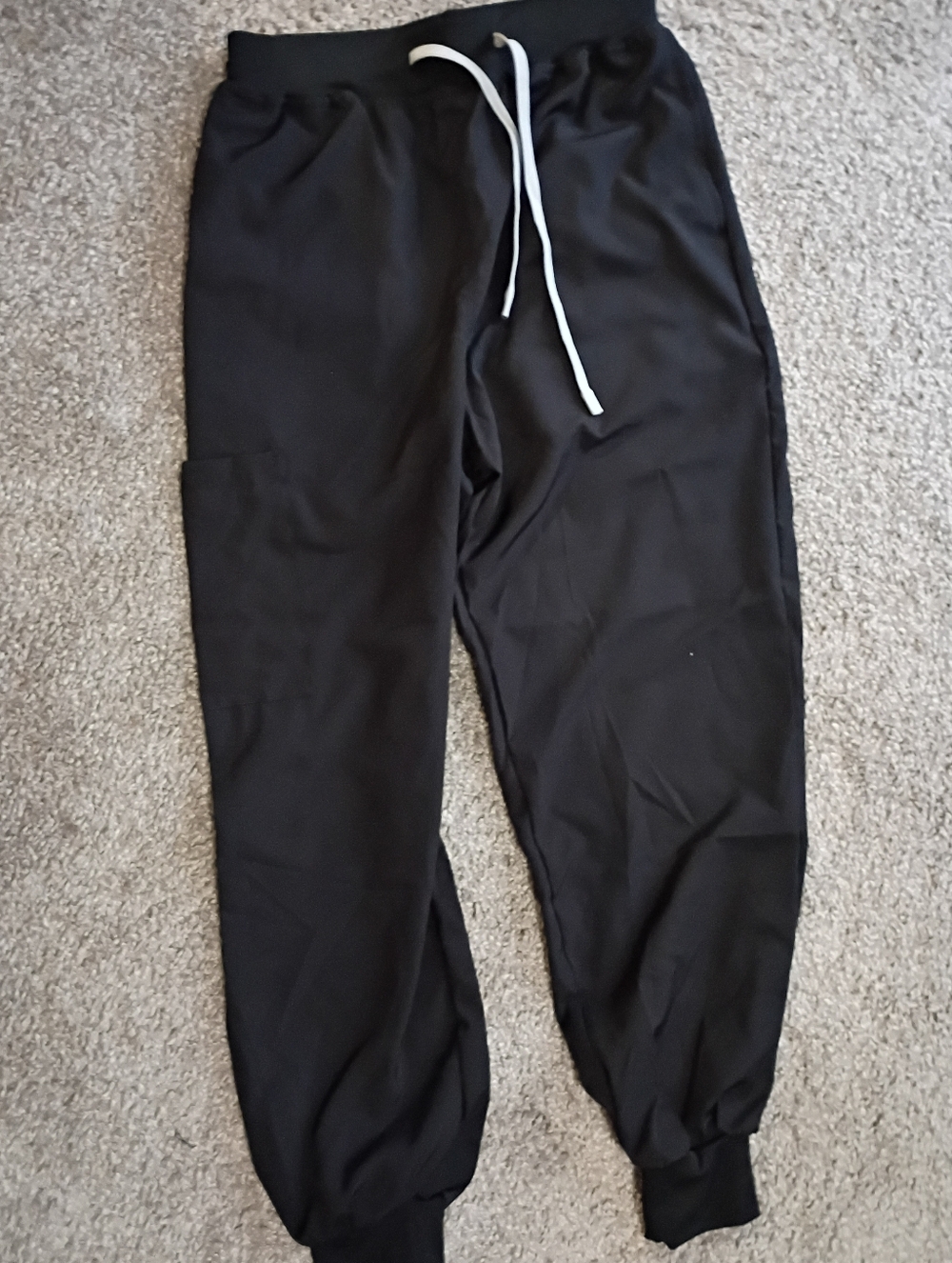 Never Worn Women's Black Scrub Jogger Style Pant with Drawstring Petite